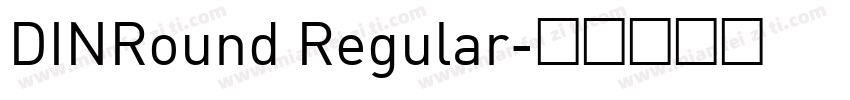 DINRound Regular字体转换